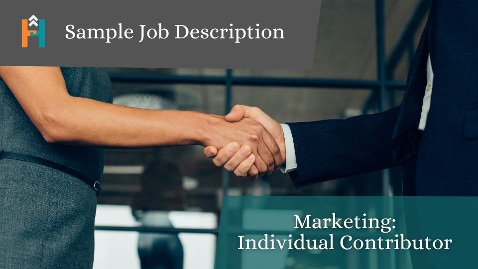 Sample Job Description Marketing Individual Contributor