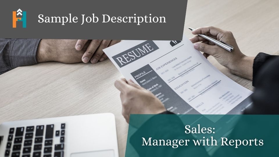 Sample Job Description Sales Manager with Reports